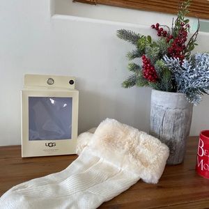 New UGG faux fur boot socks
